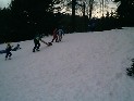 Sled riding & snowboarding